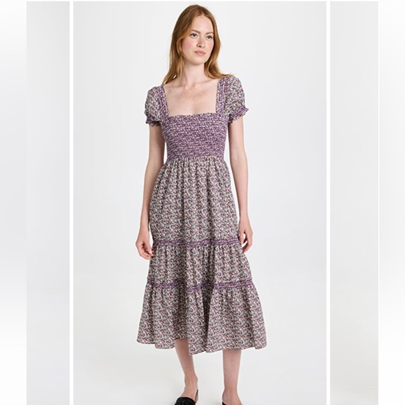 NWT OPT (one pretty thing/o.p.t.) shirred dress in size M - Picture 1 of 6